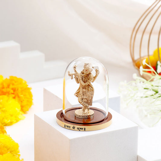Murlidhar Krishna Idol - Gold