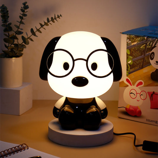 White Puppy Night Light Kids Lamp
