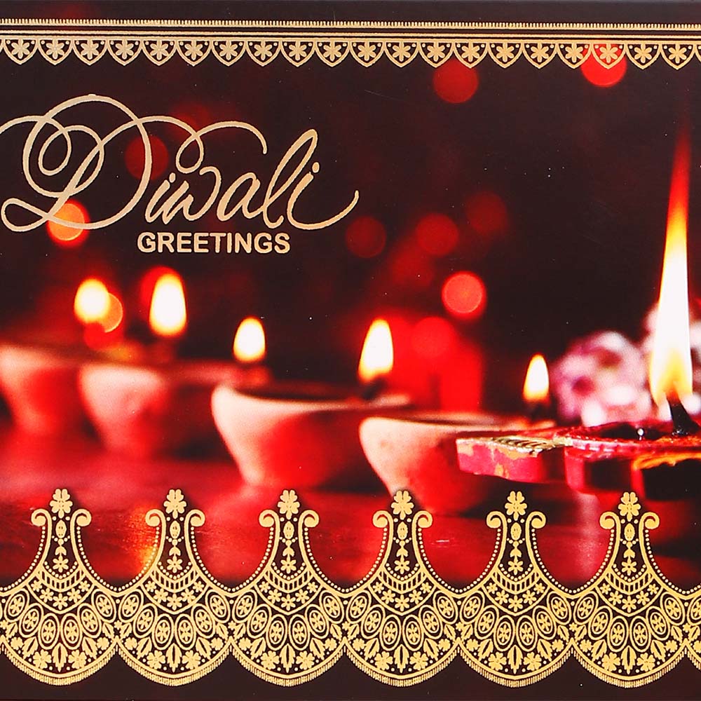 Joyous Diwali Seasons Greeting Card Pack Of 10
