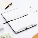 Blue Hardbound Corporate Journal with Pen