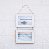 Ivory Dual Space Hanging Photo Frame