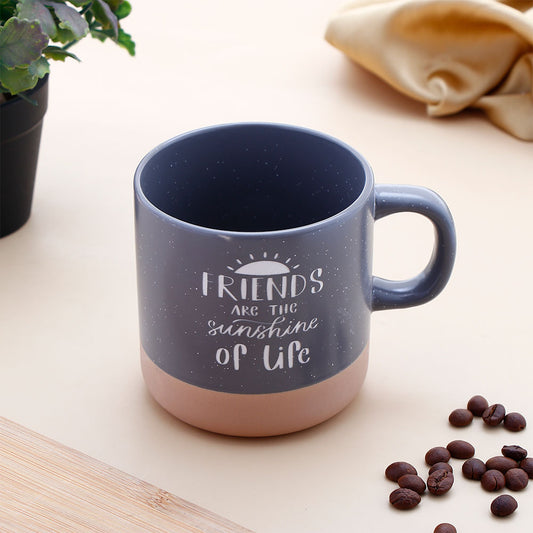 Sunshine Of Life Quoted Cork Base Grey Mug