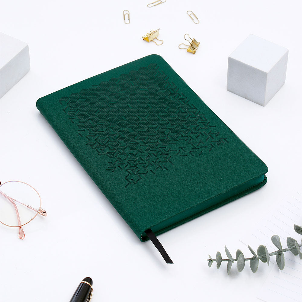 Green Hardbound Corporate Diary