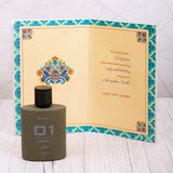 01 Men Perfume with Best Wishes Rakhi Greeting Card