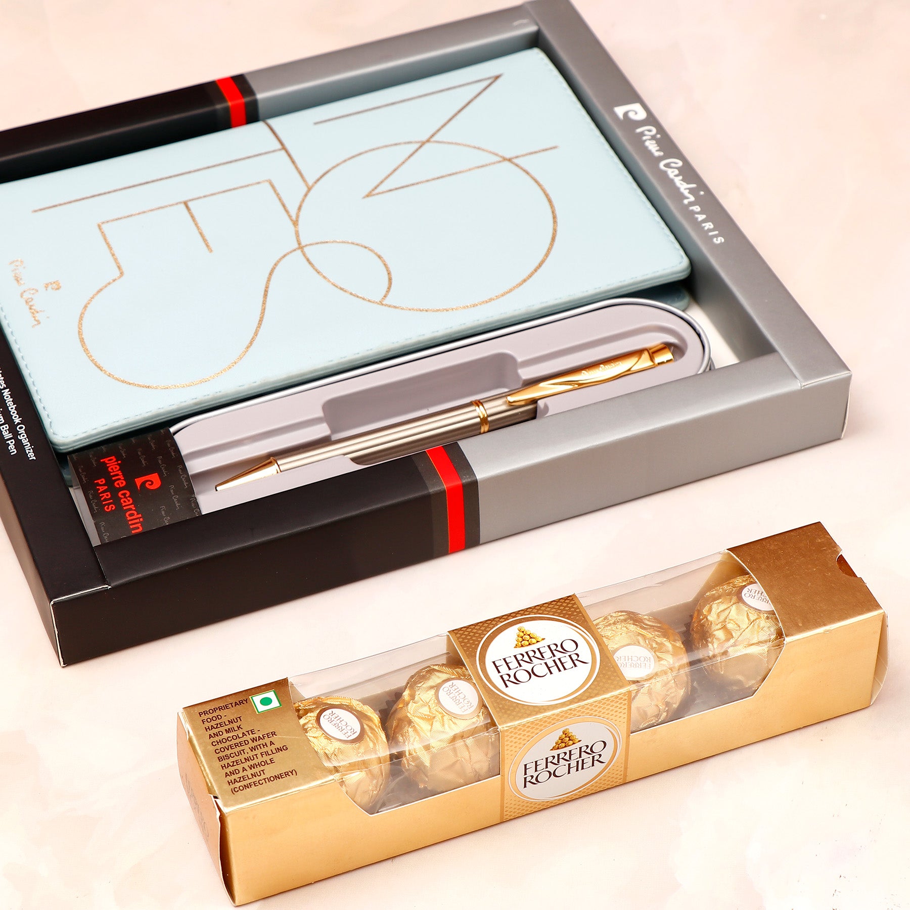 Rakhi Greeting Card with Cyan Notebook Gifting Set