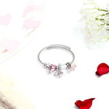 Butterfly Charms Silver Bracelet