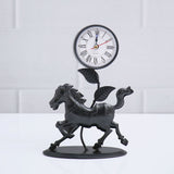Wild Horse Figurine Clock