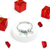 Daisy Love Charms Silver Bracelet