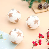Glittery Christmas White Balls