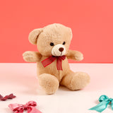 Pink Bow Shimmer Bag with Pink Teddy and Greeting Card