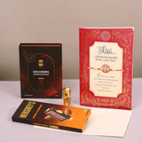 Ajmal Gold Series Perfume with Rakhi Greeting Card and Hersheys Almond Bar