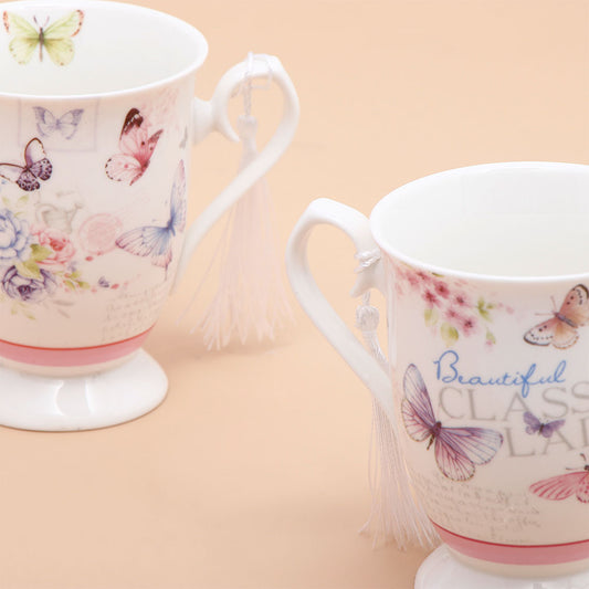 Pink European Classic Vintage Couple Mug