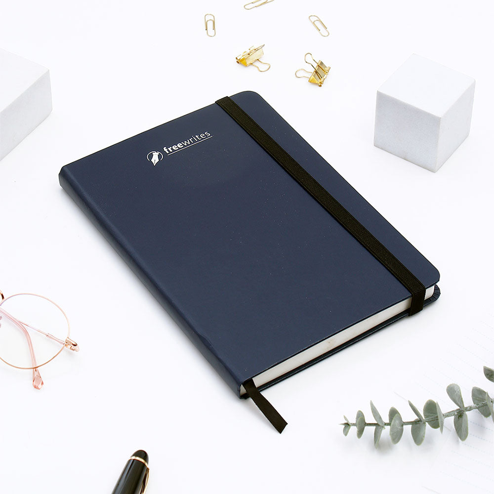 Blue Hardbound Corporate Journal