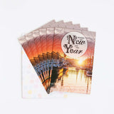 Pack of 6 Wishing You New Year Greeting Card with Envelope