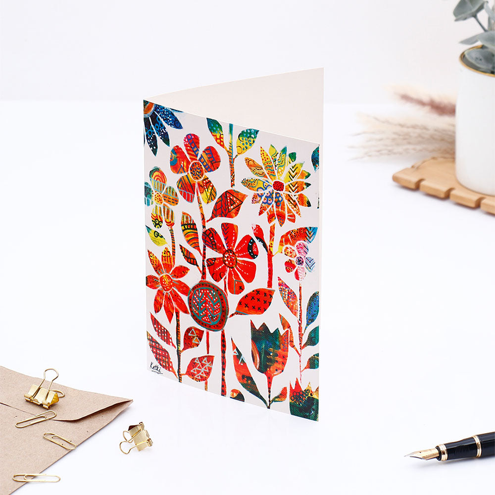 Multicolour Seasons Greeting Card
