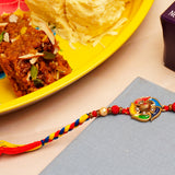 Traditional OM Rakhi with Dhoda Barfi