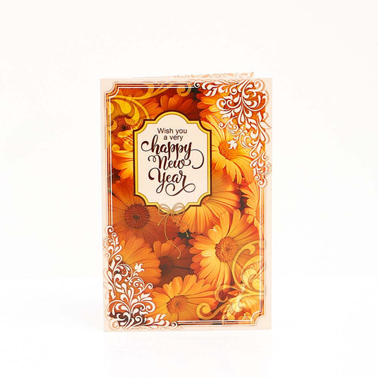 Blissful New Year Greeting Card with Envelope