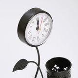Classic Pen Stand Figurine Clock