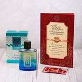 Boys Perfume with Rakhi Greeting Card
