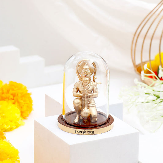 Mahabali Hanuman Idol - Gold