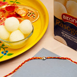 Smiley Rakhi with Rasgulla