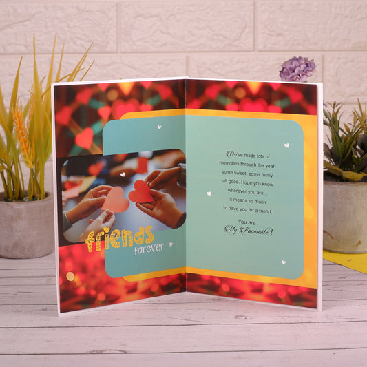 Connected By Heart Friendship Greeting Card