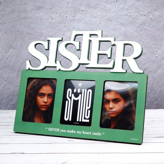 Sister Quoted Wooden Photo Frame