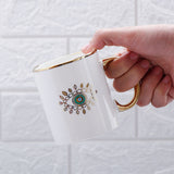 Evil Eye White Ceramic Mug