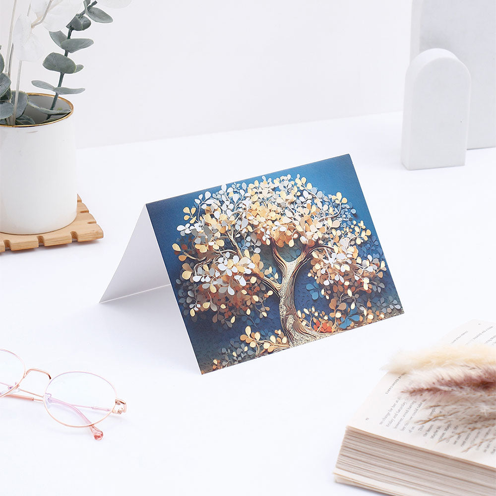 Tree of Wisdom Seasons Greeting Card