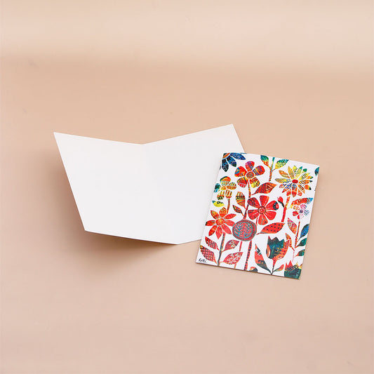 Pack Of 10 Multicolour Seasons Greeting Card