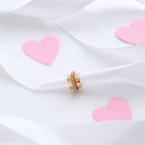 Rinestone Emblished Golden Earcuffs