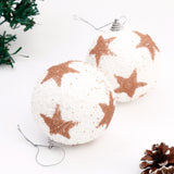 Glittery Christmas White Balls