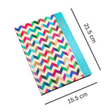 Zig Zag Printed Colourful Notebook