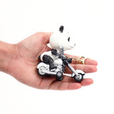 Panda Bike Ride Keychain