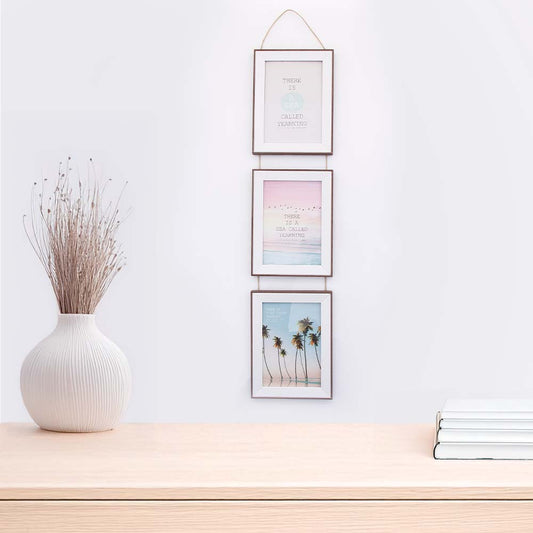Sea Of Yearning Triple Space Hanging Frame