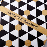 Never Stop Dreaming Quoted Spiral Notebook