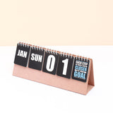 Black Quoted Desk Top Perpetual Calendar 2026