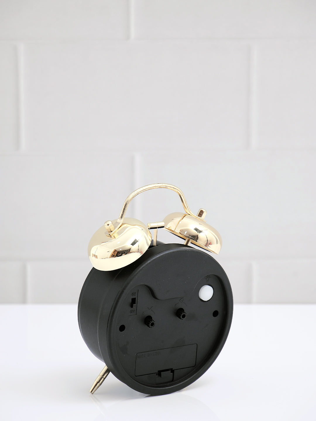Black Twin Bell Alarm Clock