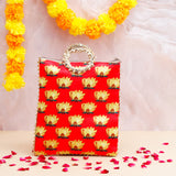 Shree Ganesha Idol with Red Bag and Modak