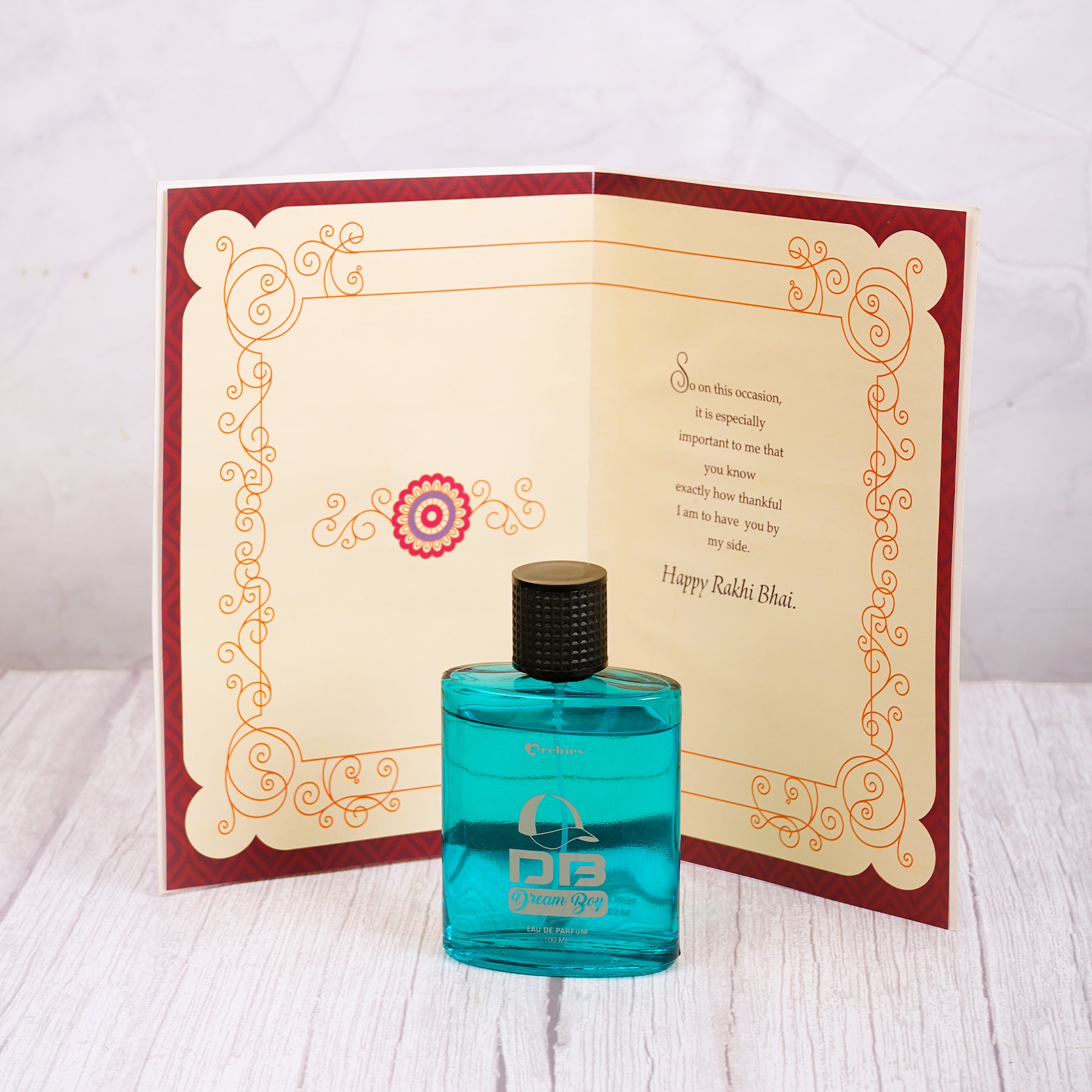 Dream Boy Perfume with Rakhi Greeting Card
