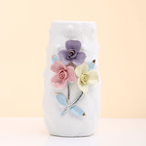 Vintage Style White Ceramic Vase