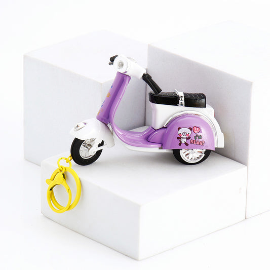Purple Two Wheeler Keychain