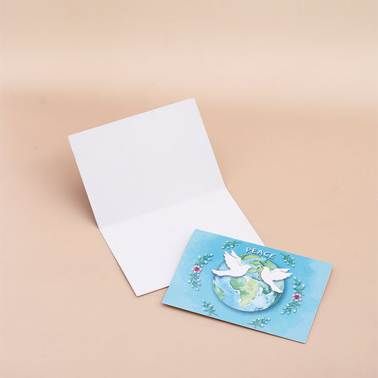 Pack Of 10 World Peace Seasons Greeting Card
