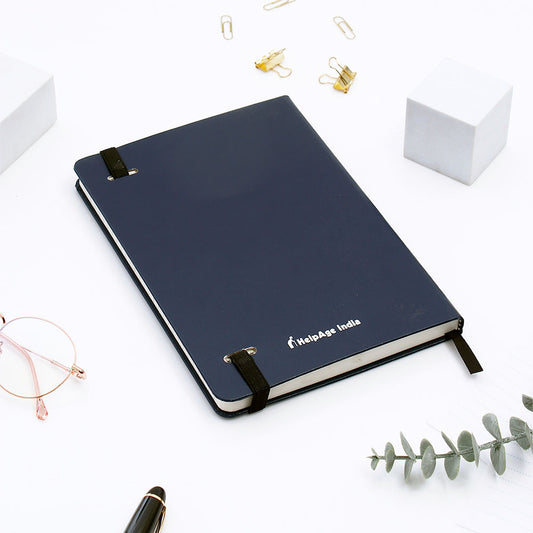 Blue Hardbound Corporate Journal