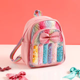 Sequins Shimmer Blue Bag with Pink Teddy and Greeting Card