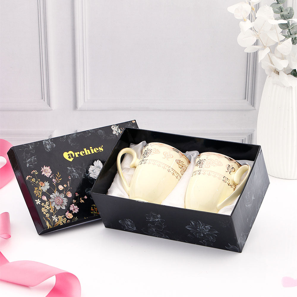 Royal Vintage White Twin Mug Set