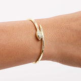 Goddess Serpent Golden Bracelet