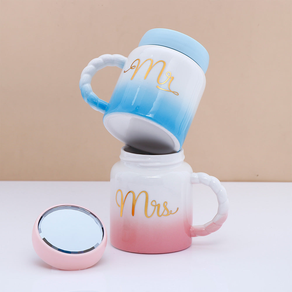 Mr. and Mrs. Quoted Couple Mugs