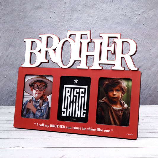 Brother Quoted Wooden Photo Frame