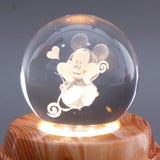 Mickey Character Crystal Ball Lamp